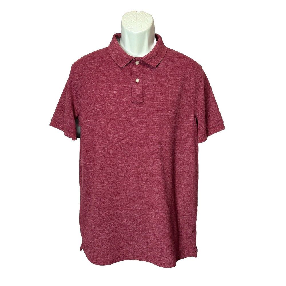 Sonoma Short Sleeve‎ 2 Button Polo Shirt Mauve Size Large